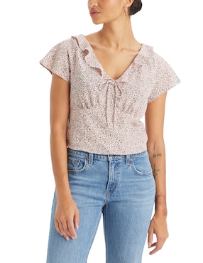 Blusa Levi's Manga Corta Para Mujer