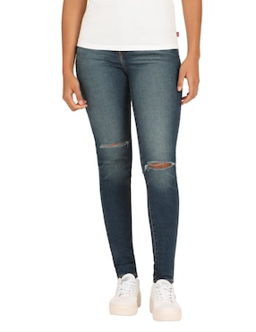 Jeans Skinny Levi's 721 Corte Media Cintura Para Mujer