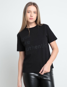 Playera Manga Corta That's It Cuello Redondo Para Mujer