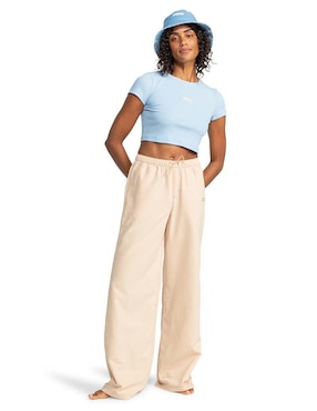 Top Roxy cuello redondo sin tirantes