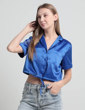 Blusa Biography Manga Corta Para Mujer