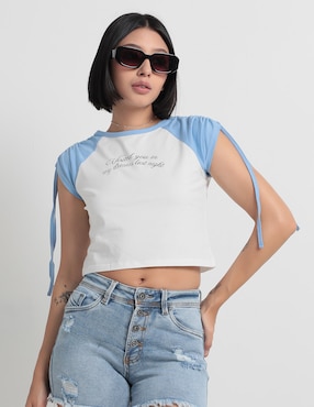 Playera Manga Corta Biography Cuello Redondo Para Mujer