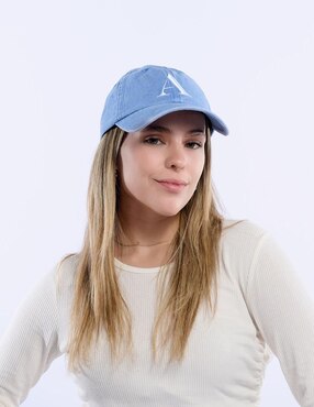Gorra visera curva correa ajustable casual Luckyly para mujer