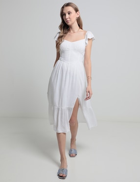 Vestido Midi Casual Hollister Para Mujer