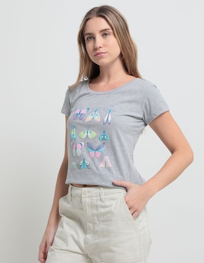 Playera Manga Corta 365 Essential Cuello Redondo Para Mujer