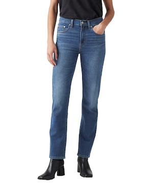 Jeans Straight Levi's Corte Cintura Alta Para Mujer