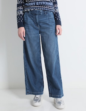 Jeans Wide Leg American Eagle Corte Cintura Para Mujer