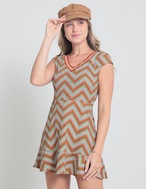 Vestido Corto Casual Salsa Para Mujer