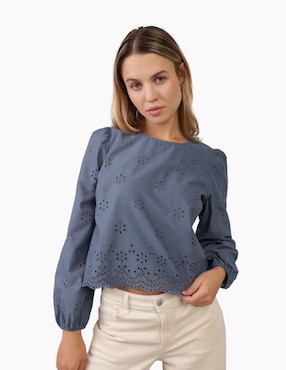 Blusa American Eagle Manga Larga Para Mujer