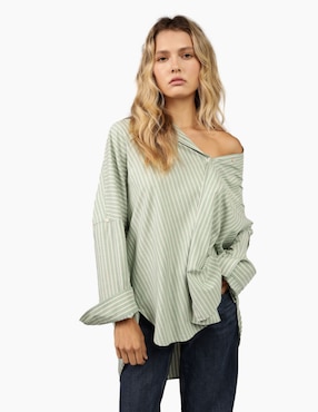 Blusa Camisera American Eagle Manga Larga Para Mujer