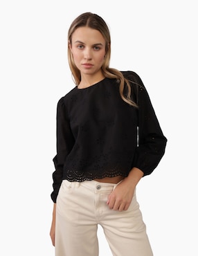 Blusa American Eagle Manga Larga Para Mujer