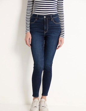 Jeans Skinny American Eagle Corte Cintura Para Mujer