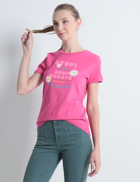 Playera Manga Corta 365 Essential Cuello Redondo Para Mujer