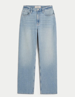 Jeans Regular Hollister Corte Cintura Para Mujer