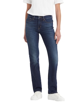 Jeans Straight Levi's Corte Media Cintura Para Mujer