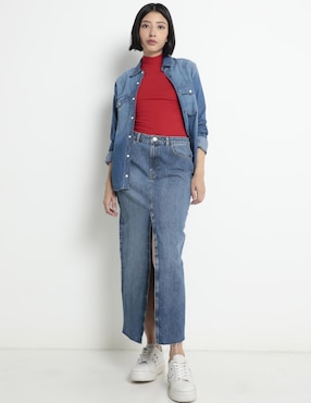 Falda crop Sexy Jeans a la cintura