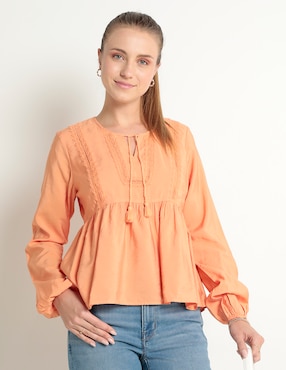 Blusa American Eagle Manga Larga Para Mujer