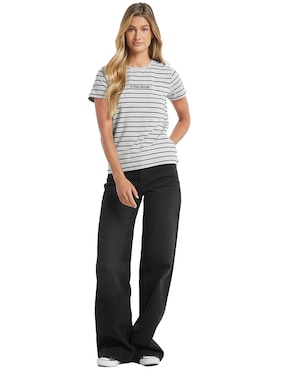Playera manga corta Guess Jeans cuello redondo para mujer