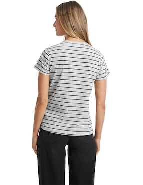 Playera manga corta Guess Jeans cuello redondo para mujer