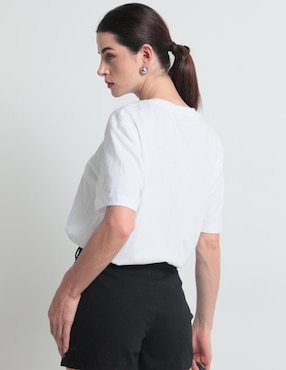 Playera manga corta Guess Jeans cuello redondo para mujer