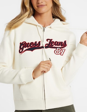 Sudadera con capucha y bolsa Guess Jeans para mujer