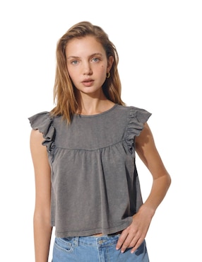 Blusa Brownie Manga Corta Para Mujer