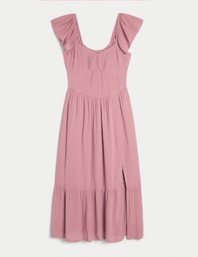 Vestido Midi Casual Hollister Para Mujer