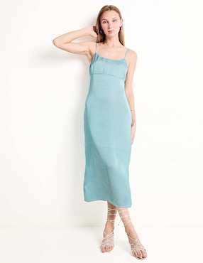 Vestido crop de fiesta That's It escote medio