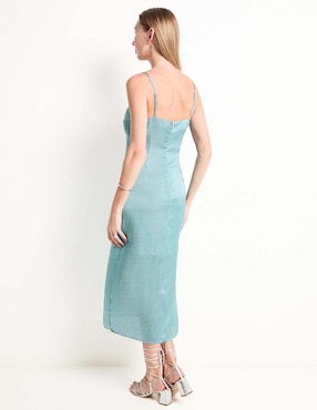 Vestido crop de fiesta That's It escote medio