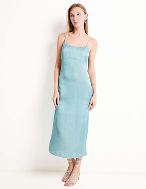 Vestido crop de fiesta That's It escote medio