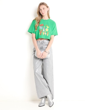 Playera manga corta That's It cuello redondo para mujer
