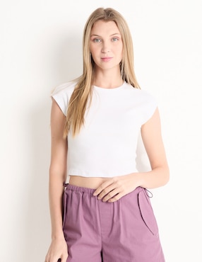 Playera manga corta That's It cuello redondo para mujer