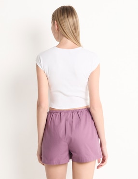 Playera manga corta That's It cuello redondo para mujer