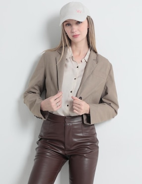 Saco Casual Coffee Bean Para Mujer