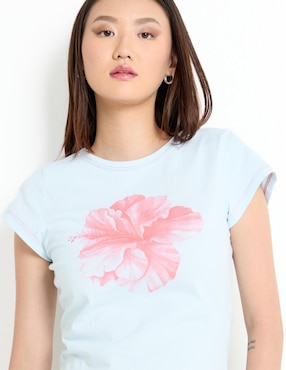 Playera manga corta Princess Polly cuello redondo para mujer