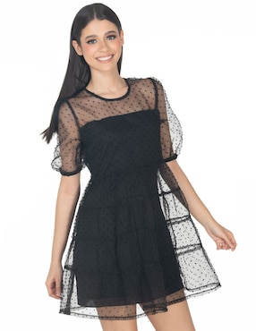 Vestido Corto Casual Sarah Bustani Para Mujer