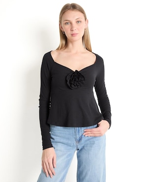 Blusa American Eagle Manga Larga Para Mujer