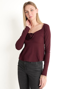 Blusa American Eagle Manga Larga Para Mujer