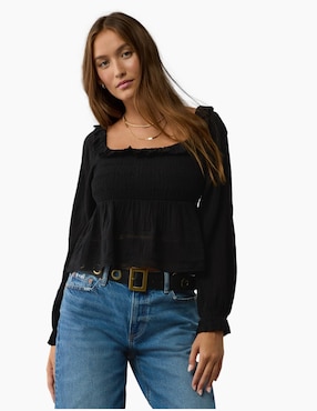 Blusa American Eagle Manga Larga Para Mujer