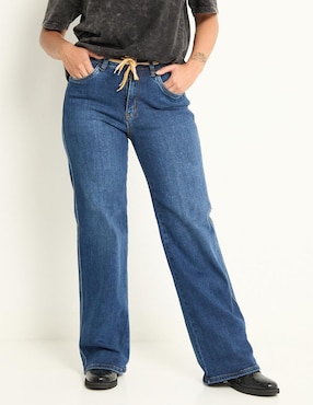 Jeans Straight Biography Corte Cintura Para Mujer