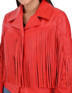 Chamarra Wrangler de piel para mujer
