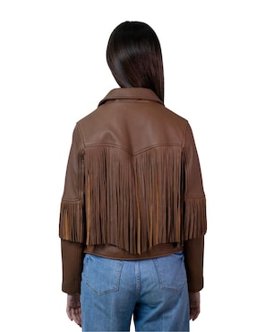 Chamarra Wrangler de piel para mujer
