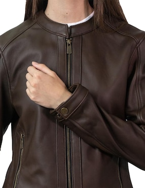 Chamarra Wrangler de piel para mujer