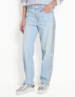 Jeans Straight American Eagle Corte Cintura Para Mujer