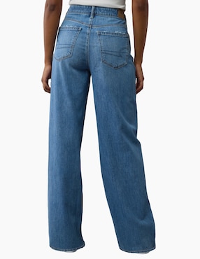 Jeans straight American Eagle corte cintura para mujer
