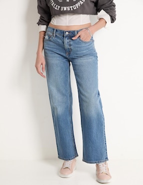 Jeans Wide Leg American Eagle Corte Cadera Para Mujer