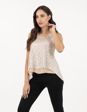 Blusa Salsa Sin Manga Para Mujer