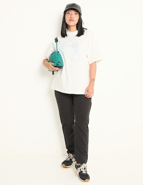 Playera manga corta Ppaayyss cuello redondo para mujer
