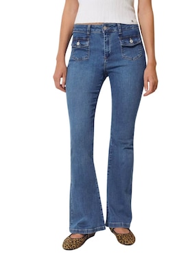 Jeans Relajado Brownie Corte Cintura Para Mujer