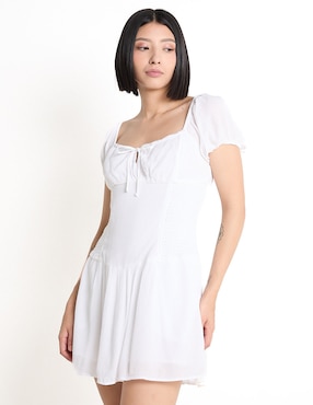 Vestido Mini Casual Hollister Para Mujer